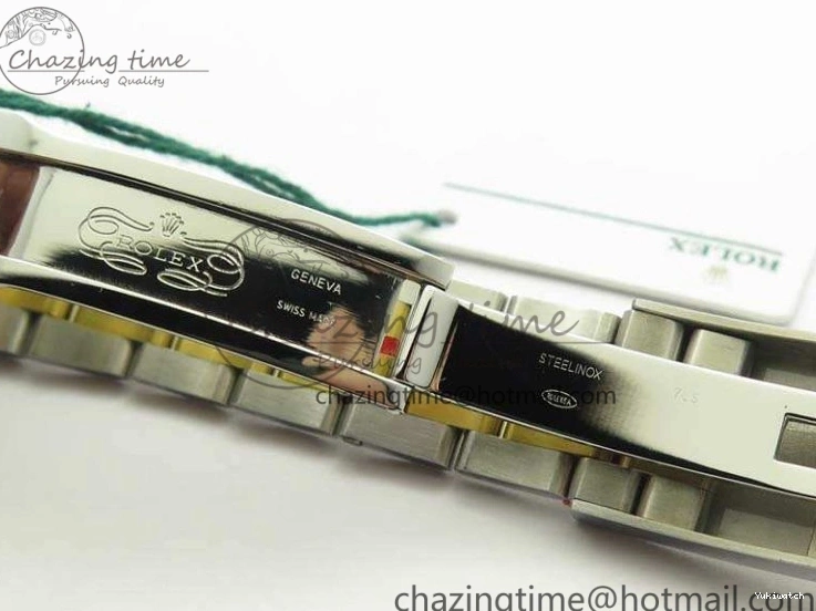 116234 36mm Oyster DJF YG Datejust Edition 1:1 Bracelet V2 Dial On SA3135 Fluted SS White Best Com 1129